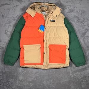 Columbia Wallowa Down Hooded Jacket Men’s Large Colorblock